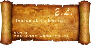 Eberhardt Ludovika névjegykártya